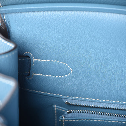 Hermes Togo Birkin 35 Blue Jean 23 of 36