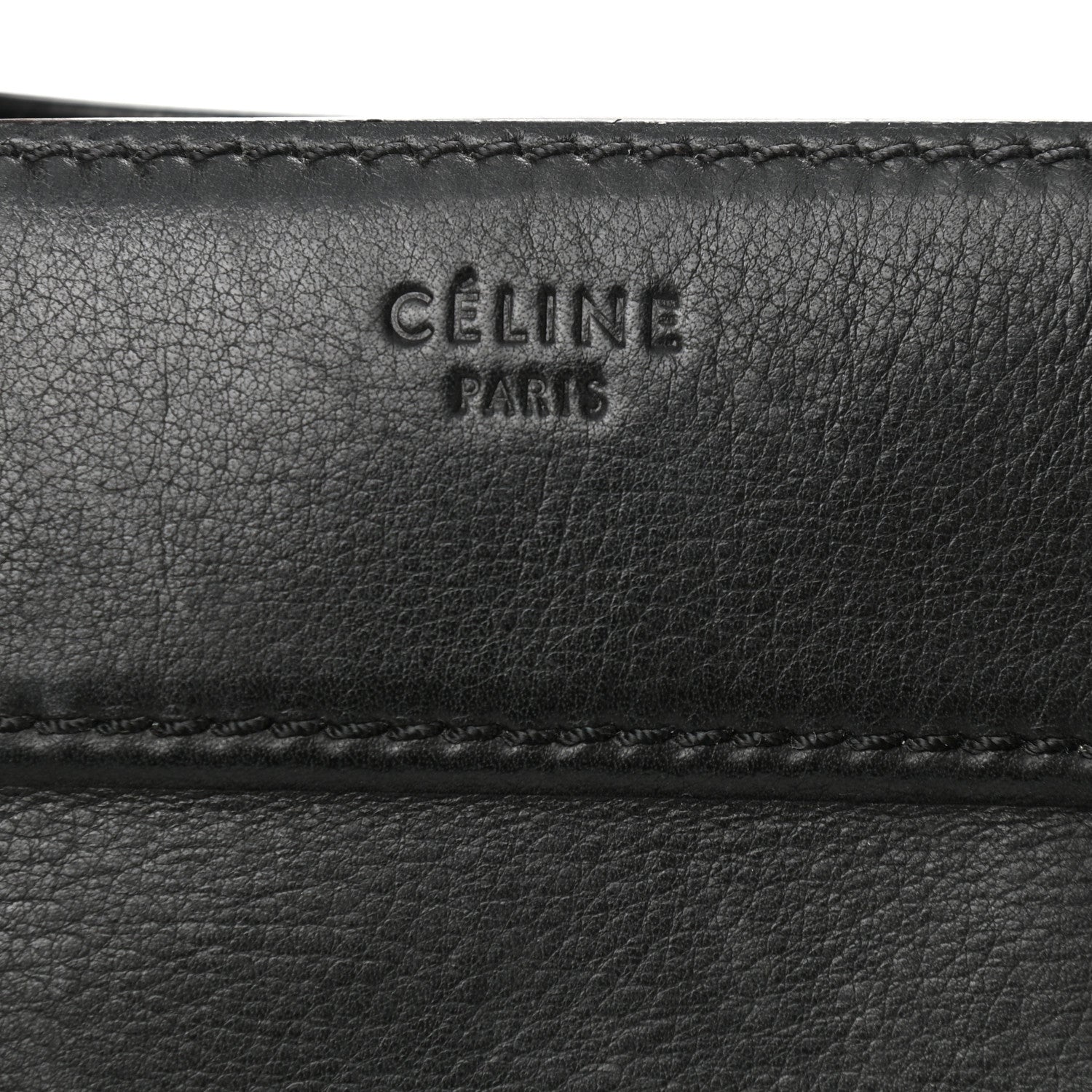 Celine Supple Calfskin Medium Phantom Luggage Black 9 of 17