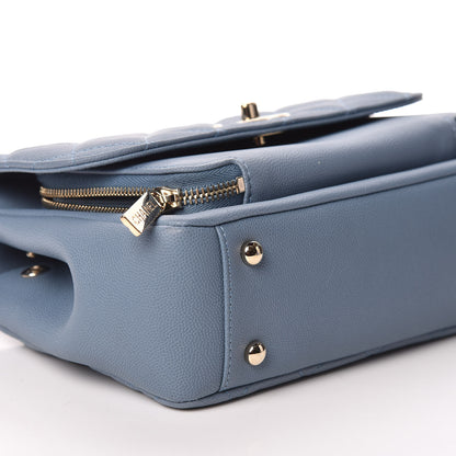 Chanel Caviar Quilted Medium Business Affinity Flap Blue 8 of 10