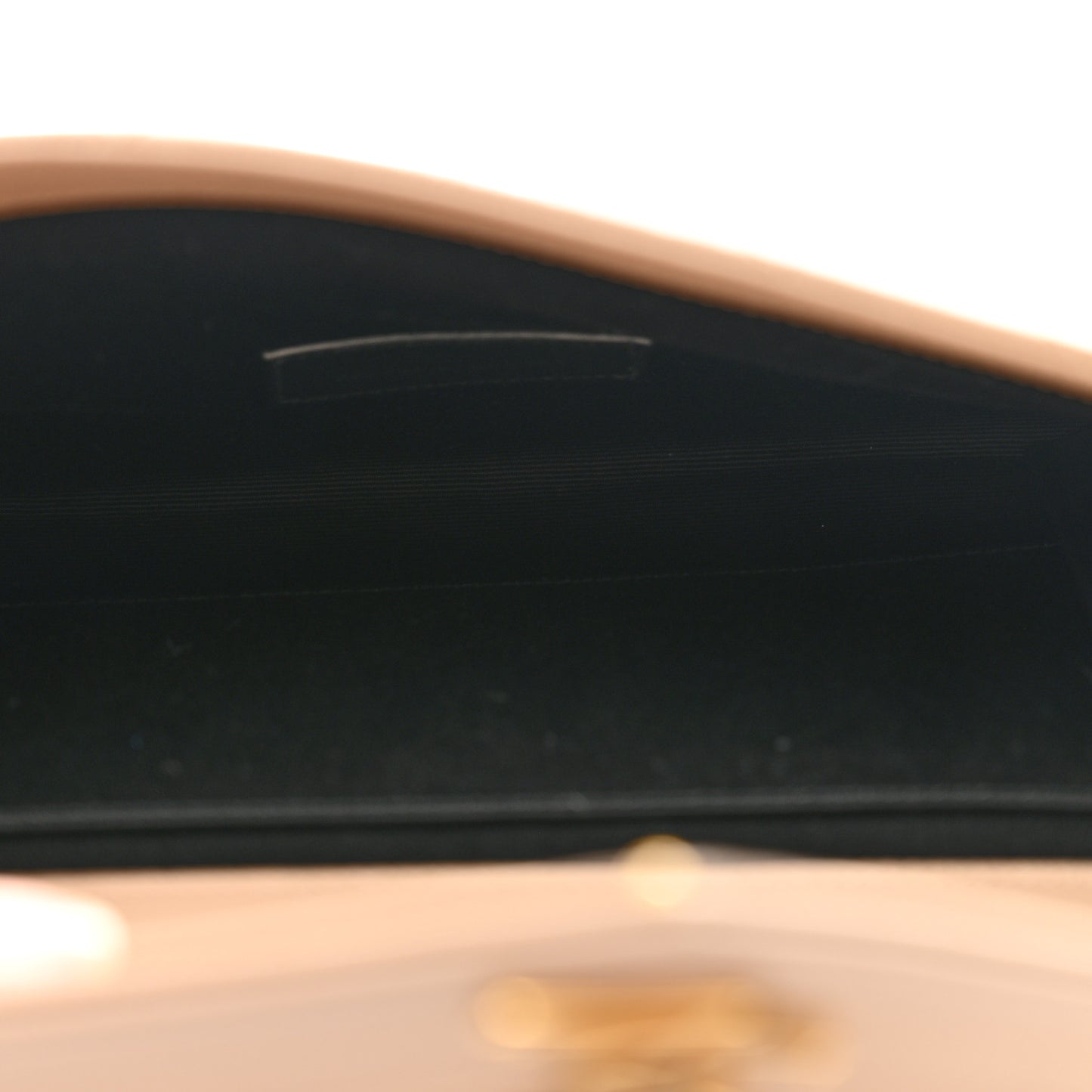 Grain De Poudre Matelasse Chevron Monogram Envelope Clutch Dark Beige