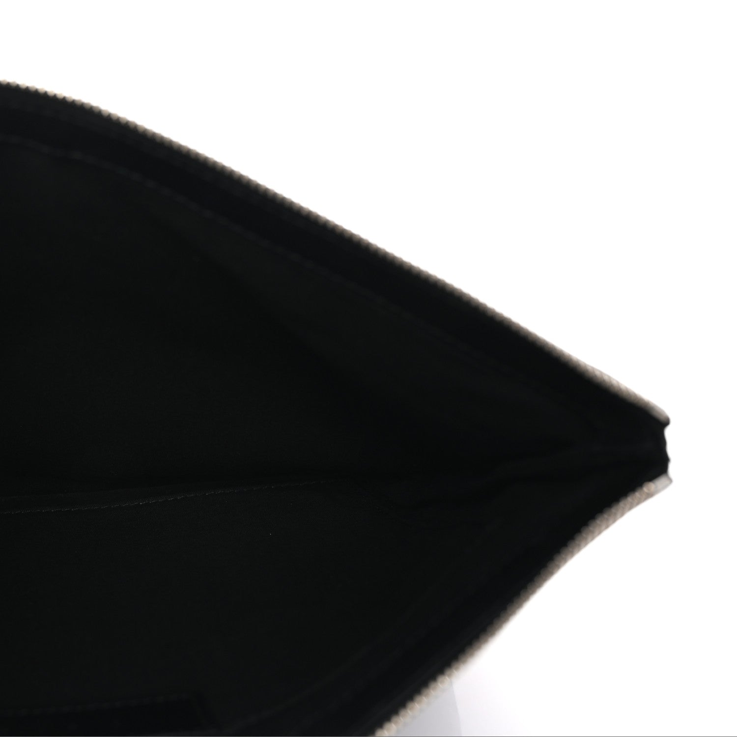 Balenciaga Denim Calfskin Logo Clutch Blue Black 5 of 6