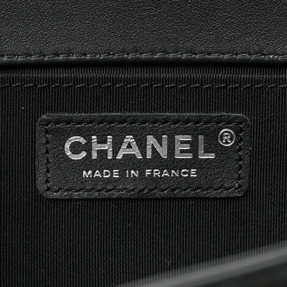 Chanel Calfskin Quilted Medium Boy Flap So Black 6 of 12