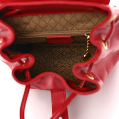 Gucci Calfskin Bamboo Mini Backpack Red 5 of 11