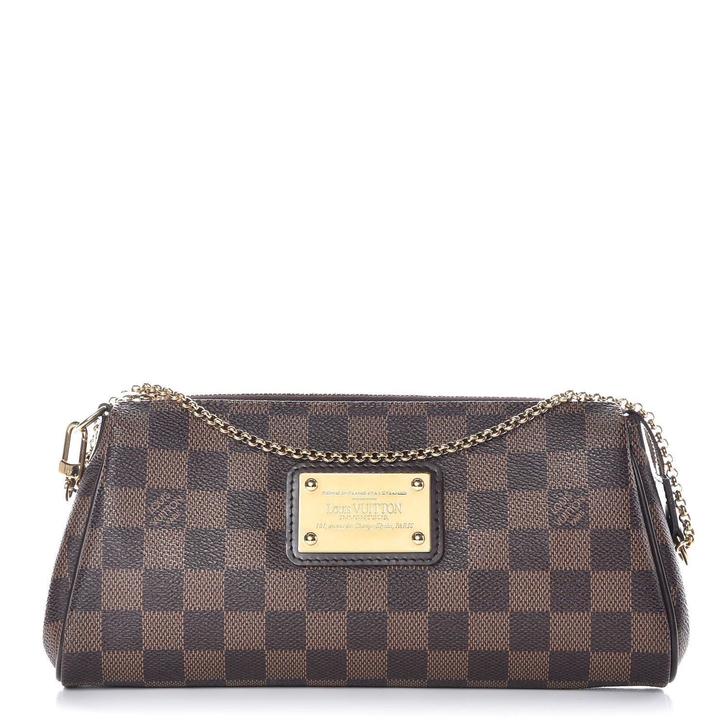 Louis Vuitton Damier Ebene Eva Clutch 1 of 10