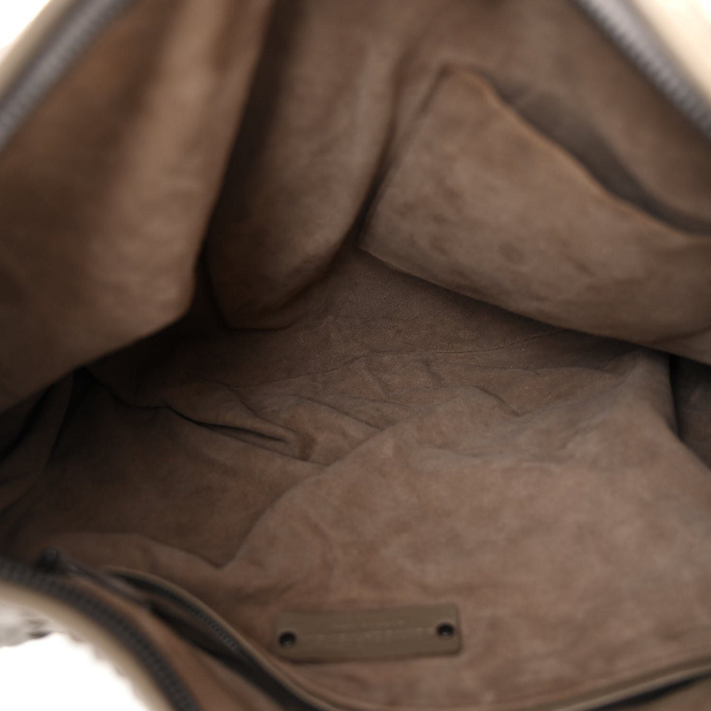 Nappa Intrecciato Large Veneta Hobo Fume