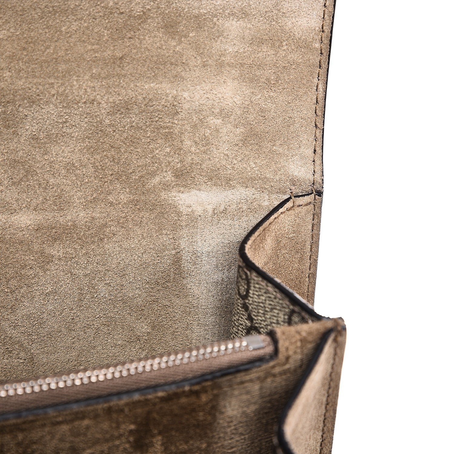 Gucci GG Supreme Monogram Medium Dionysus Shoulder Bag Taupe 8 of 12