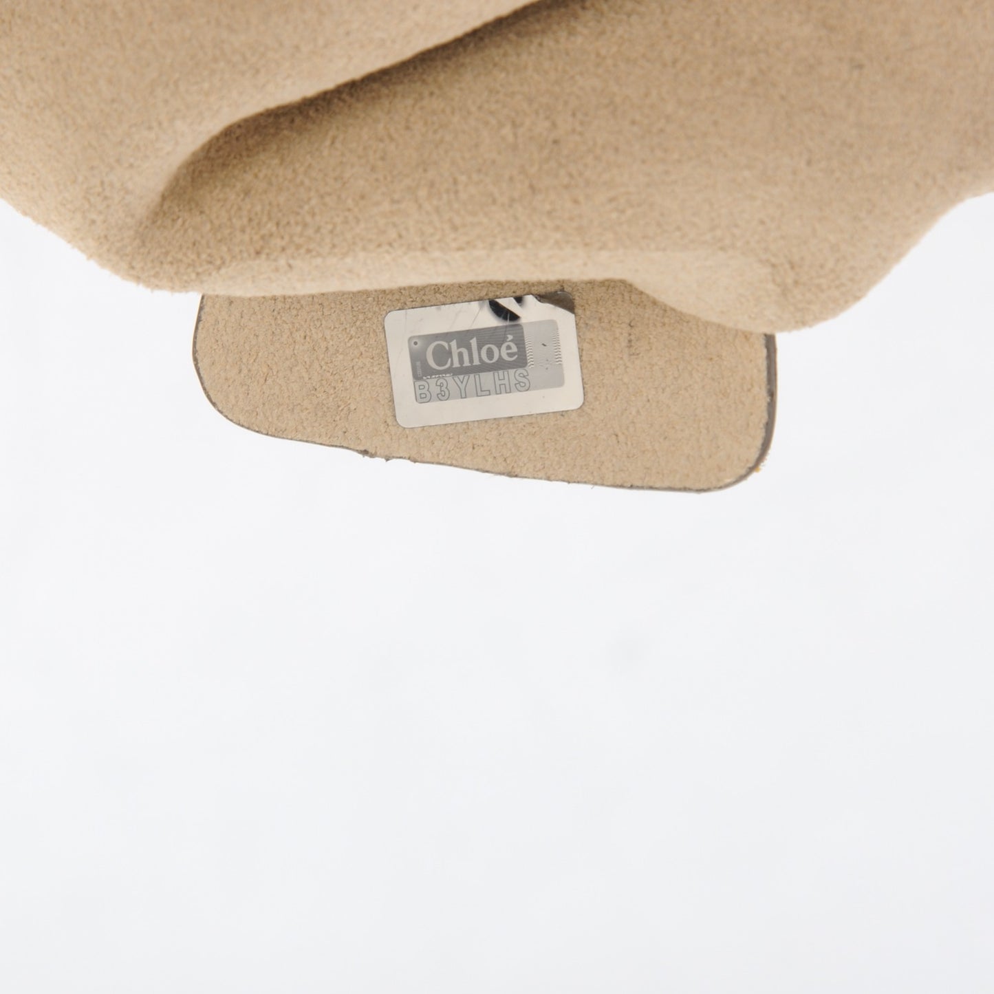 Suede Calfskin Small Faye Shoulder Bag Motty Grey