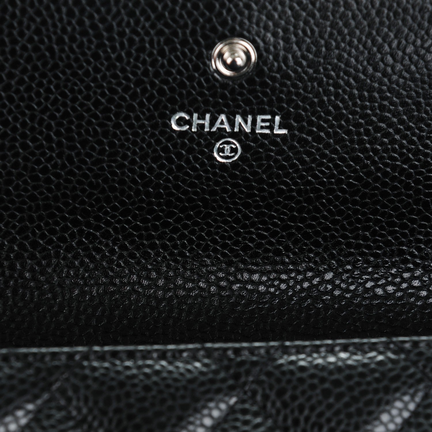 Chanel Caviar Quilted Large Gusset Flap Wallet Black 6 of 8