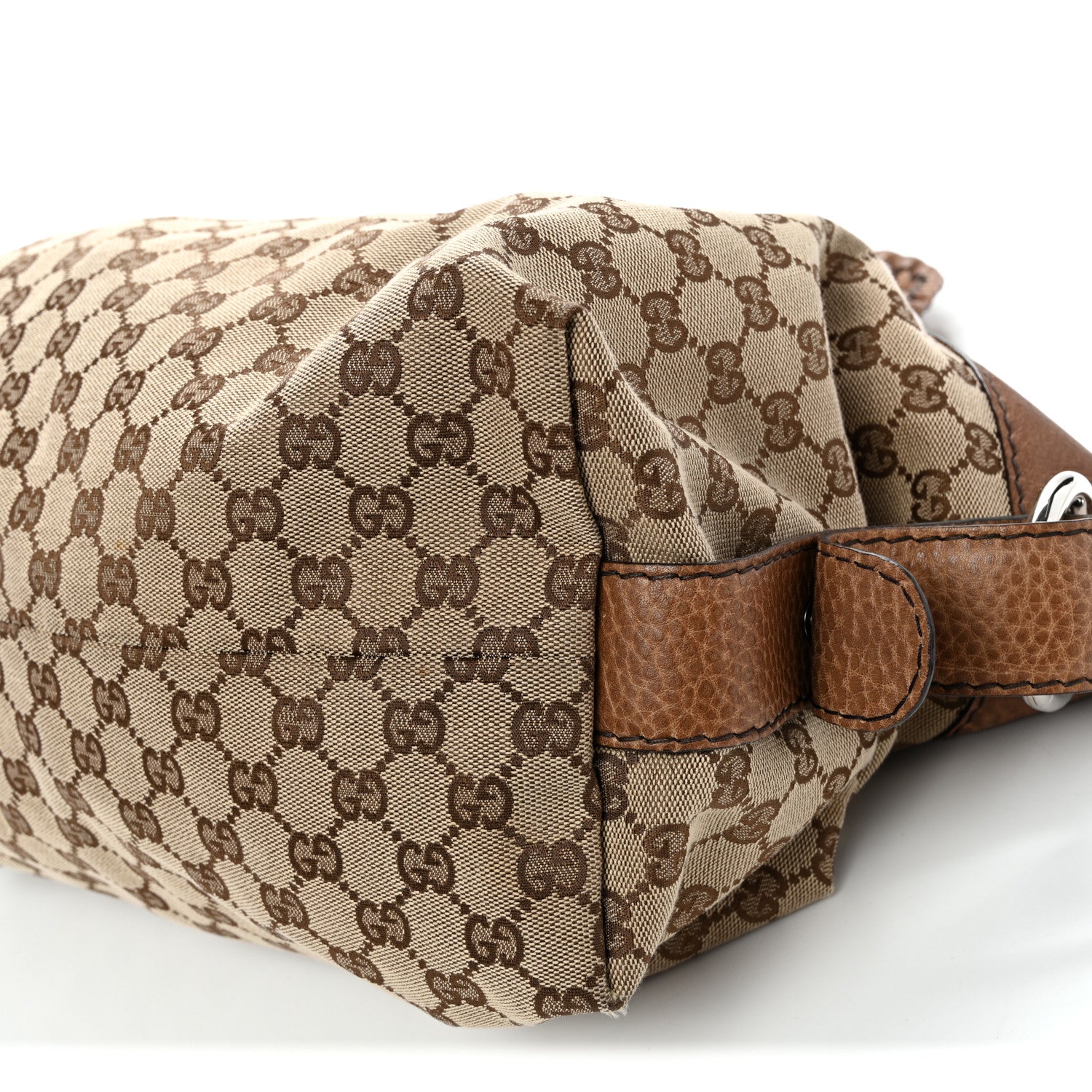 Gucci Monogram Bamboo Bar Medium Tote Brown 9 of 10