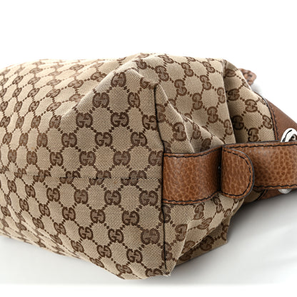 Gucci Monogram Bamboo Bar Medium Tote Brown 9 of 10