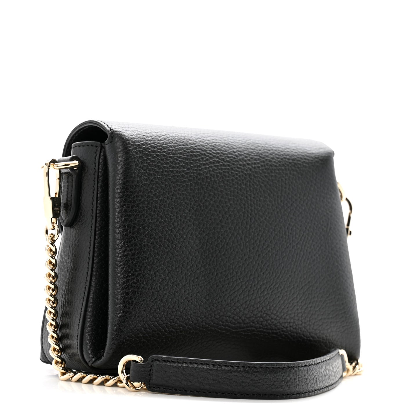 Dollar Calfskin Interlocking G Crossbody Bag Black