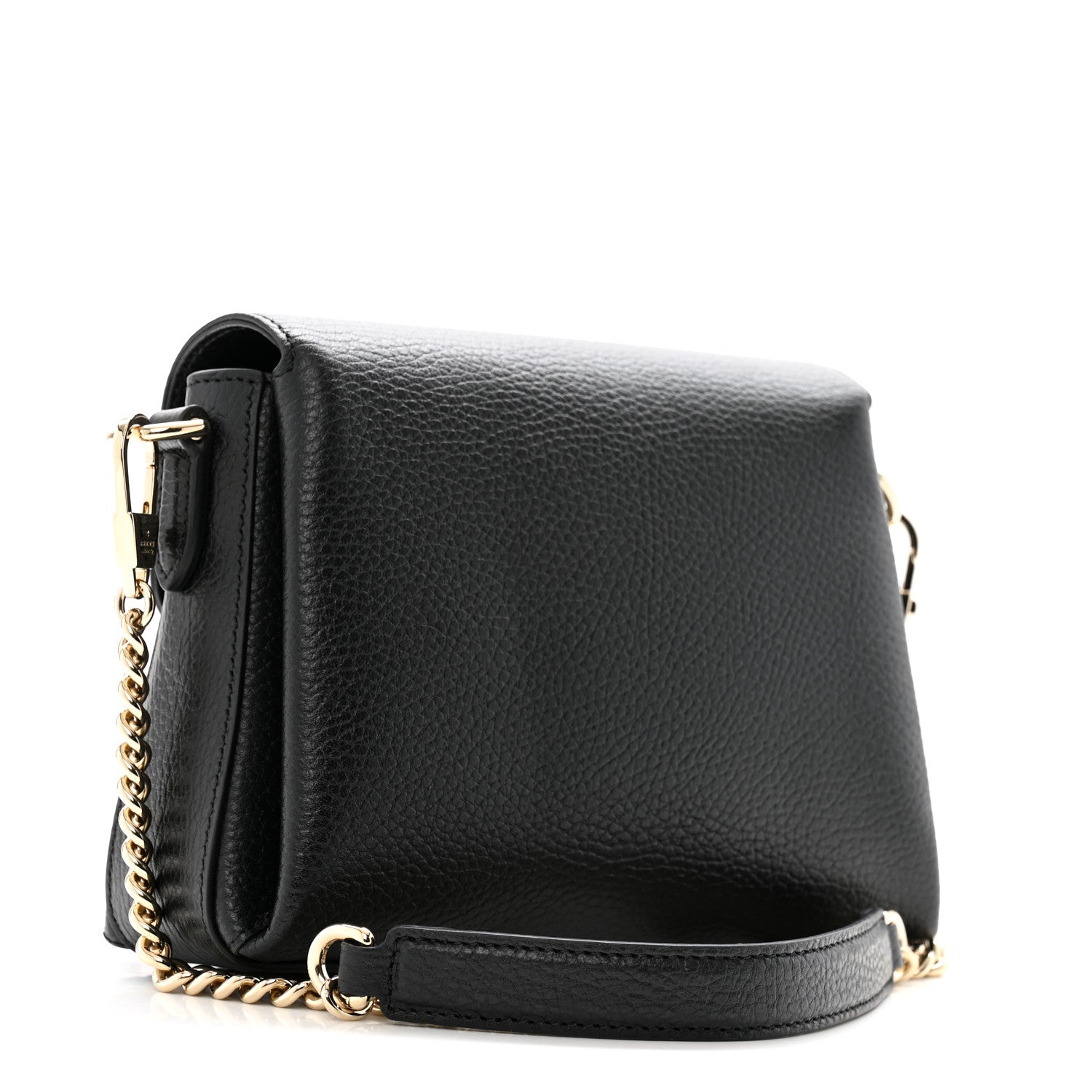 Gucci Dollar Calfskin Interlocking G Crossbody Bag Black 3 of 15
