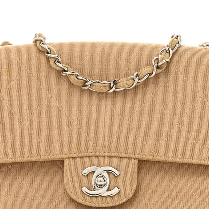 Chanel Jersey Quilted Medium Single Flap Beige 8 of 15