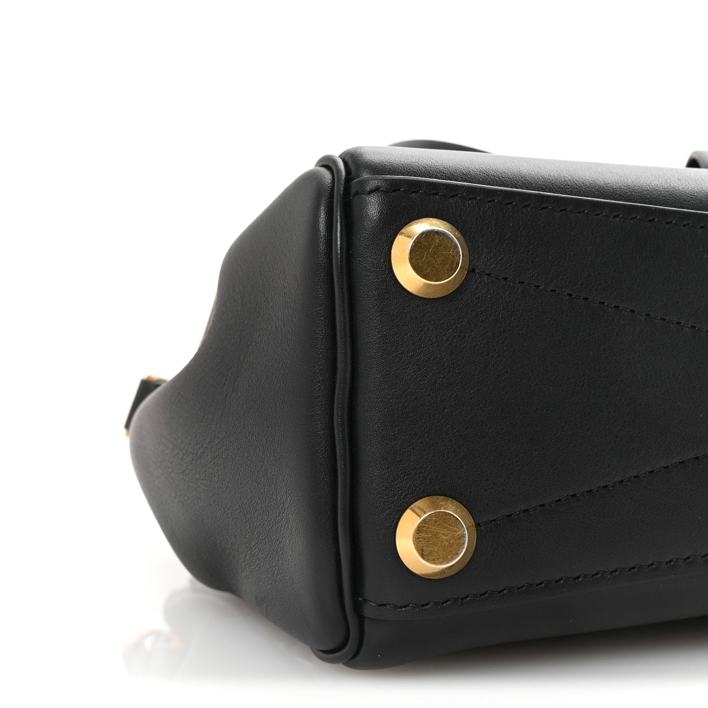 Smooth Calfskin Mini Bel Air Carry All Bag Black