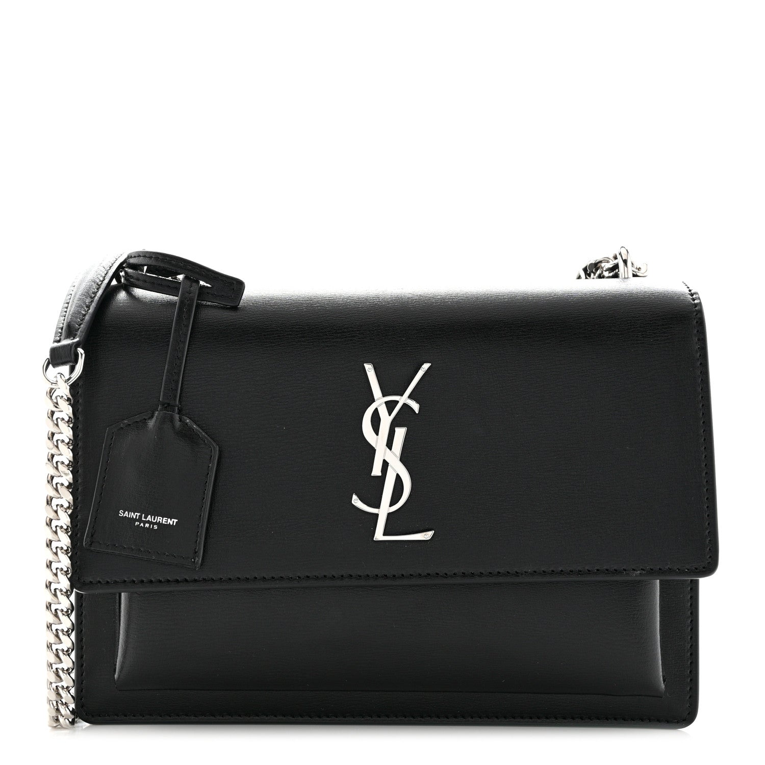 Saint Laurent Calfskin Medium Monogram Sunset Black 1 of 10