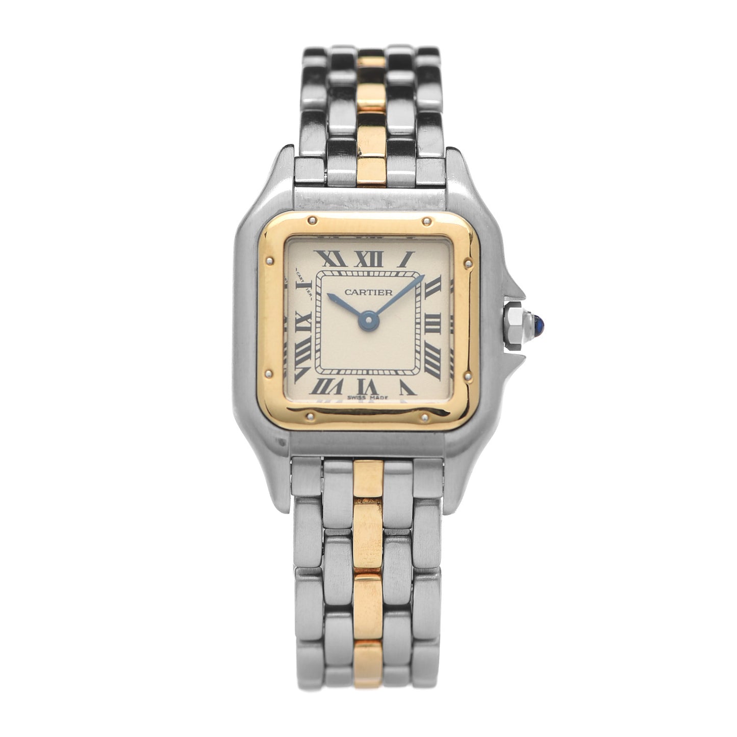 Stainless Steel 18K Yellow Gold 22mm Panthere Quartz Watch