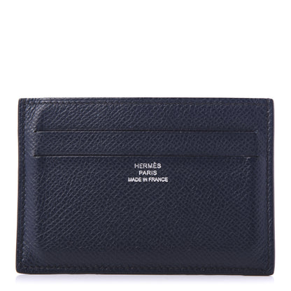 Hermes Epsom City 4CC Card Holder Bleu Indigo 1 of 7