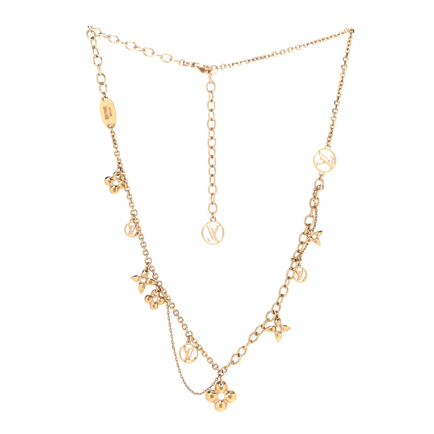 Metal Blooming Supple Necklace Gold