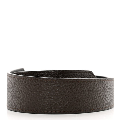 Louis Vuitton Grained Calfskin Shoulder Strap Dark Brown 2 of 3