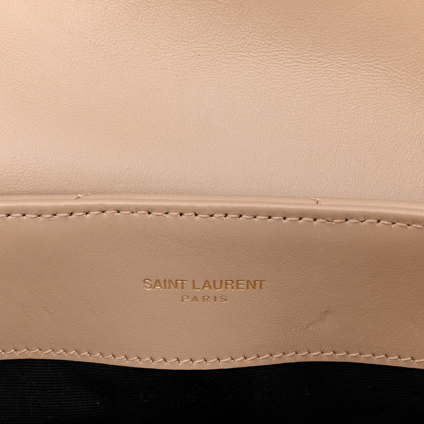Calfskin Y Quilted Monogram Small Loulou Chain Satchel Dark Beige
