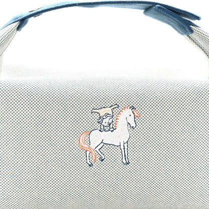 Hermes Canvas Large Bride-A-Brac Cabriole Case Bleu Nattier 8 of 10
