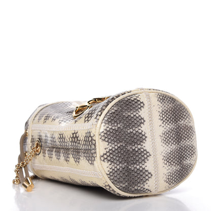 Gucci Snakeskin Mini Zumi Bucket Bag Grey 4 of 10