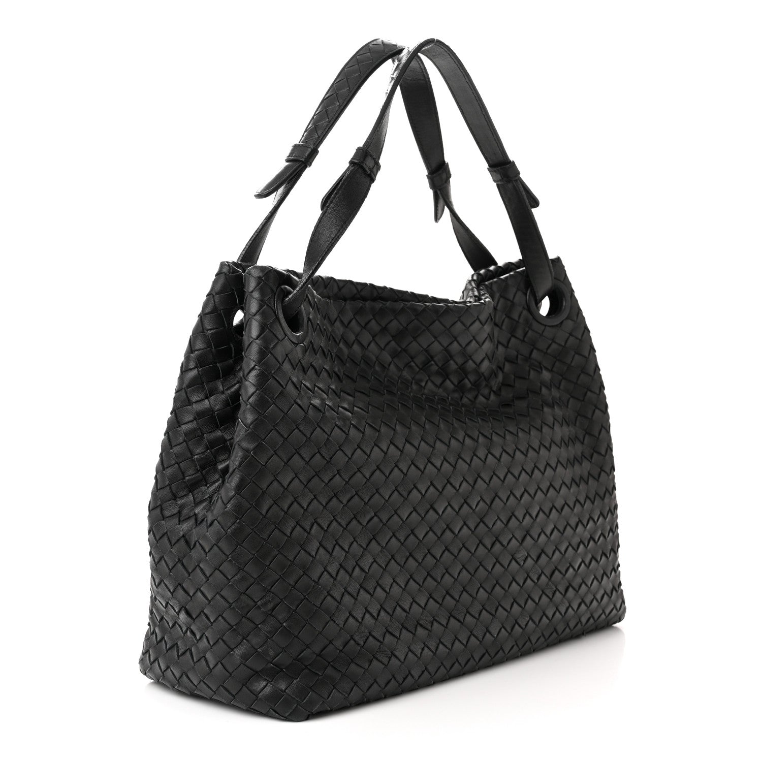Bottega Veneta Nappa Intrecciato Medium Garda Bag Black 3 of 13