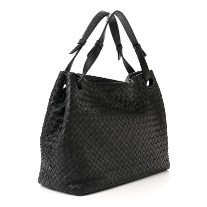 Bottega Veneta Nappa Intrecciato Medium Garda Bag Black 3 of 13