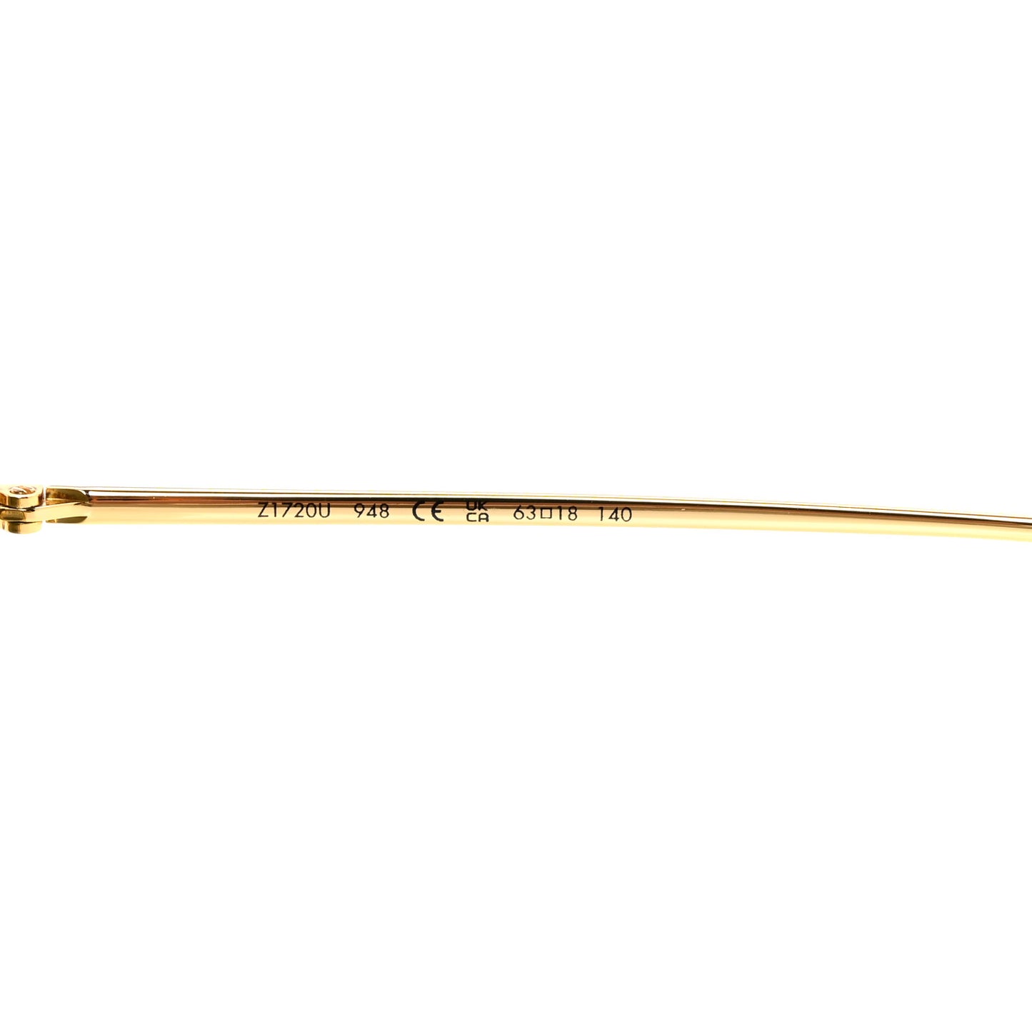 Metal LV Charm Cat Eye Sunglasses Z1720U Gold