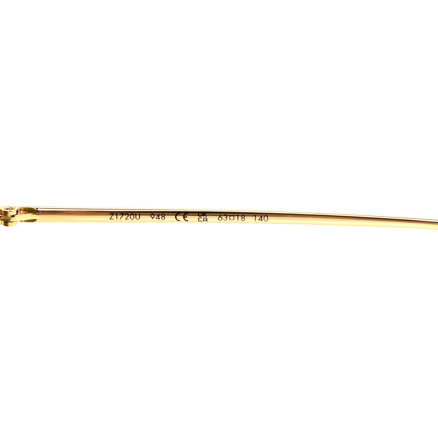 Louis Vuitton Metal LV Charm Cat Eye Sunglasses Z1720U Gold 12 of 16