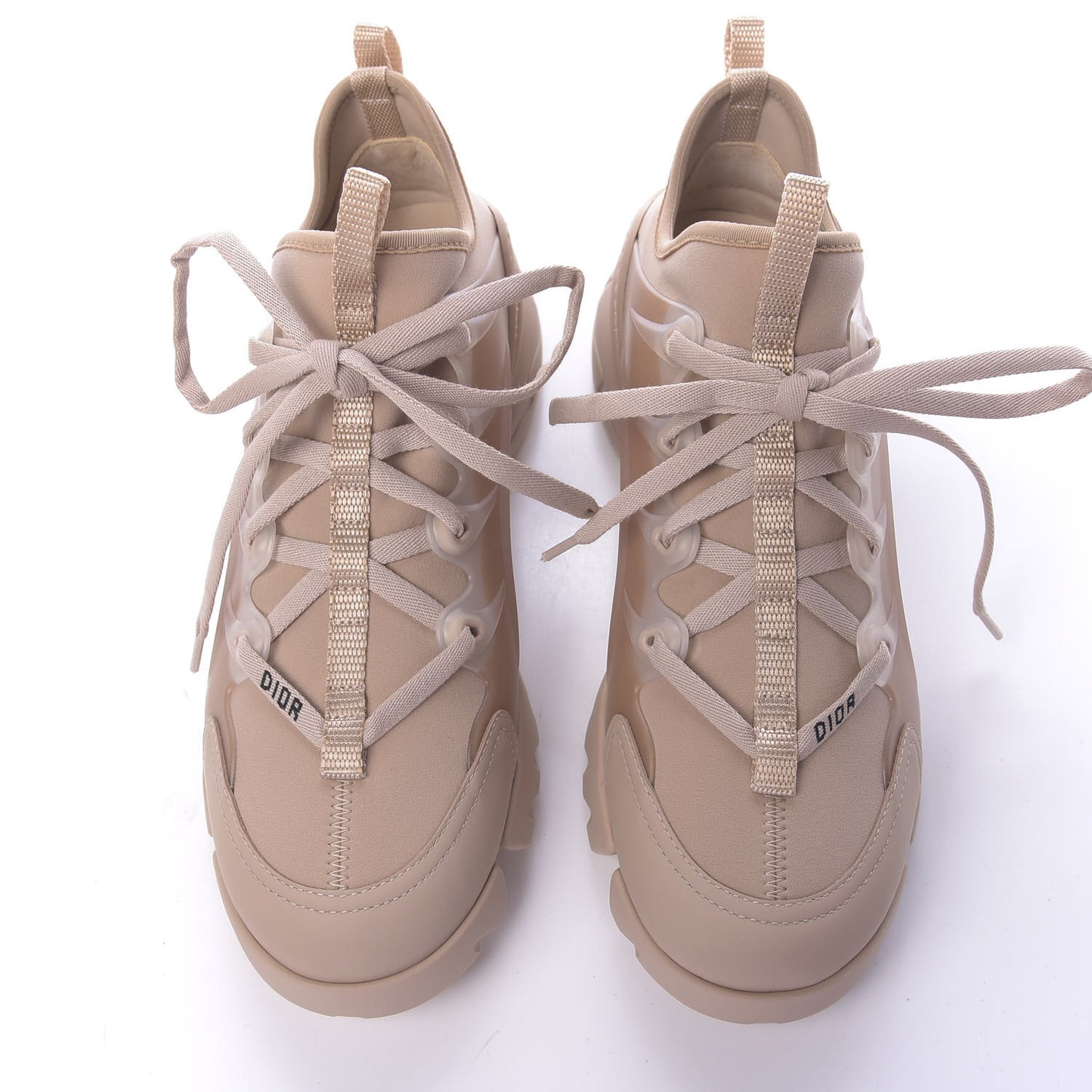 Neoprene Rubber Womens D-Connect Sneakers 37 Nude