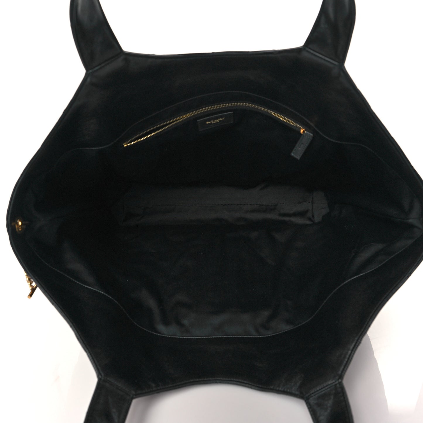 Lambskin Quilted Maxi Icare Shopping Tote Black