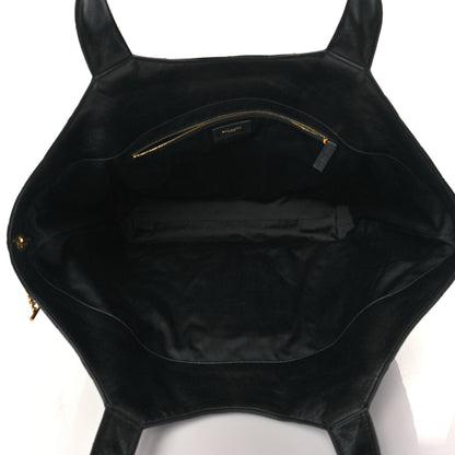Saint Laurent Lambskin Quilted Maxi Icare Shopping Tote Black 6 of 8
