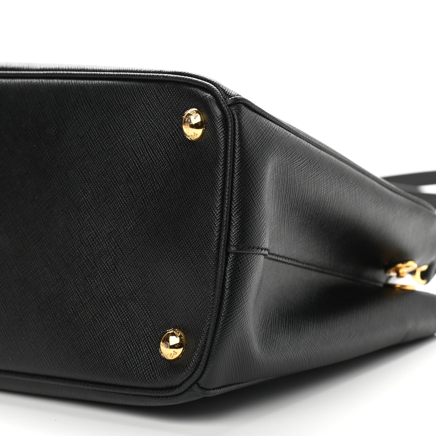 Prada Saffiano Small Galleria Double Zip Tote Black 9 of 9