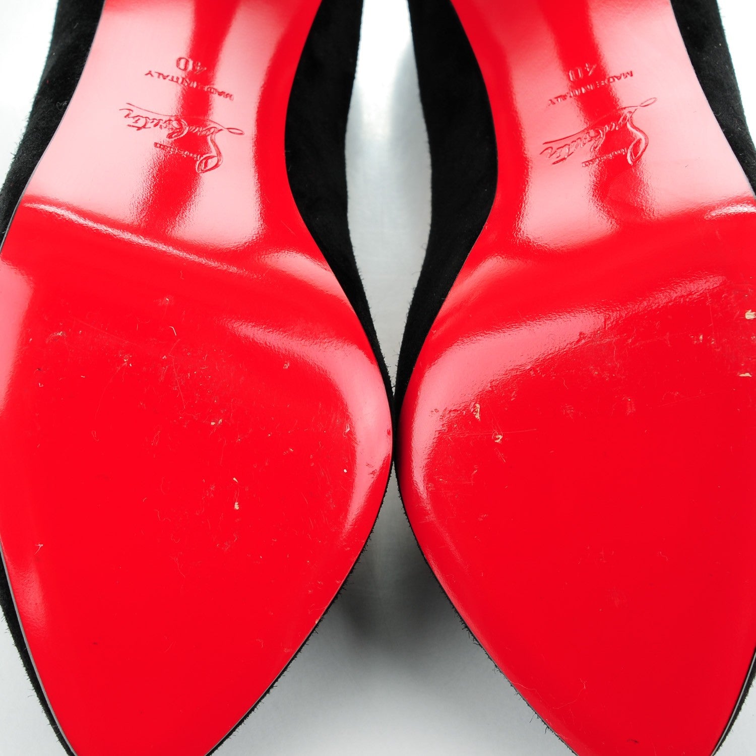 Christian Louboutin Suede New Declic 120 Pumps 40 Black 6 of 9