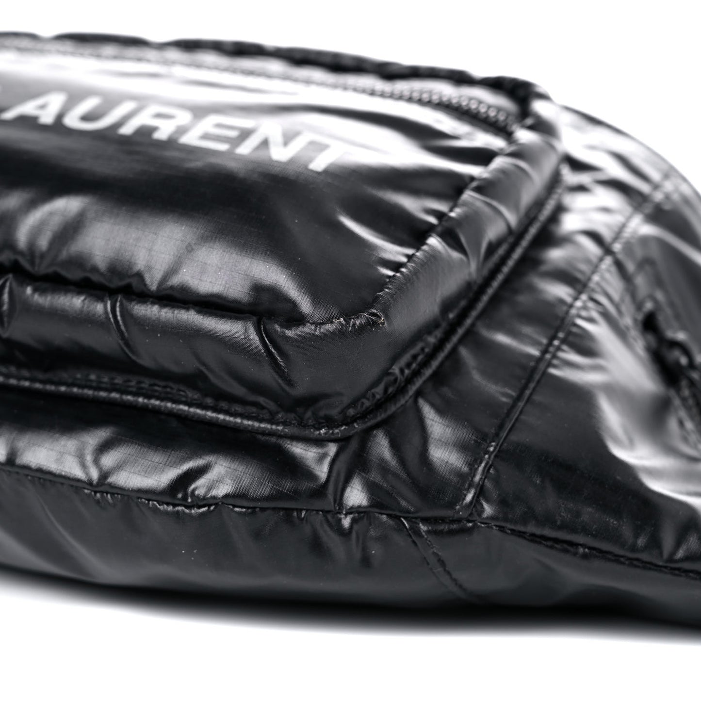 Nylon Logo Ripstop Body Belt Bag Black