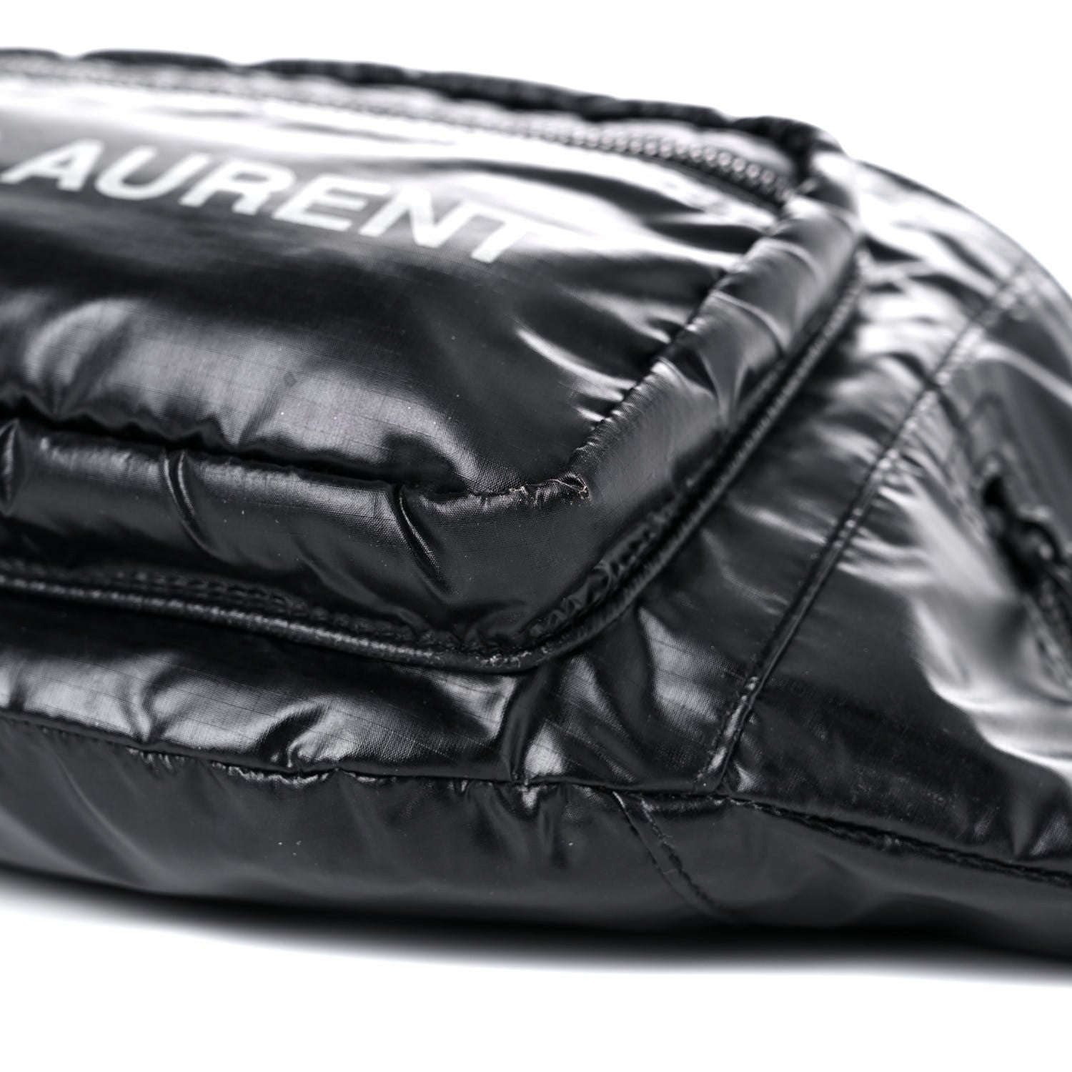 Saint Laurent Nylon Logo Ripstop Body Belt Bag Black 9 of 9