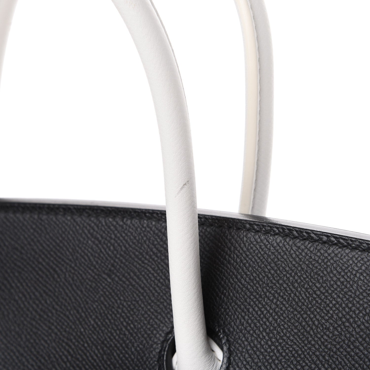 Hermes Epsom Horseshoe Birkin 35 Black White 14 of 15