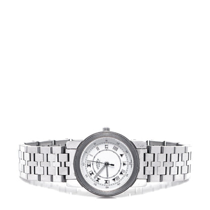 Hermes Stainless Steel 26mm Clipper Roman Quartz Watch 2 of 6