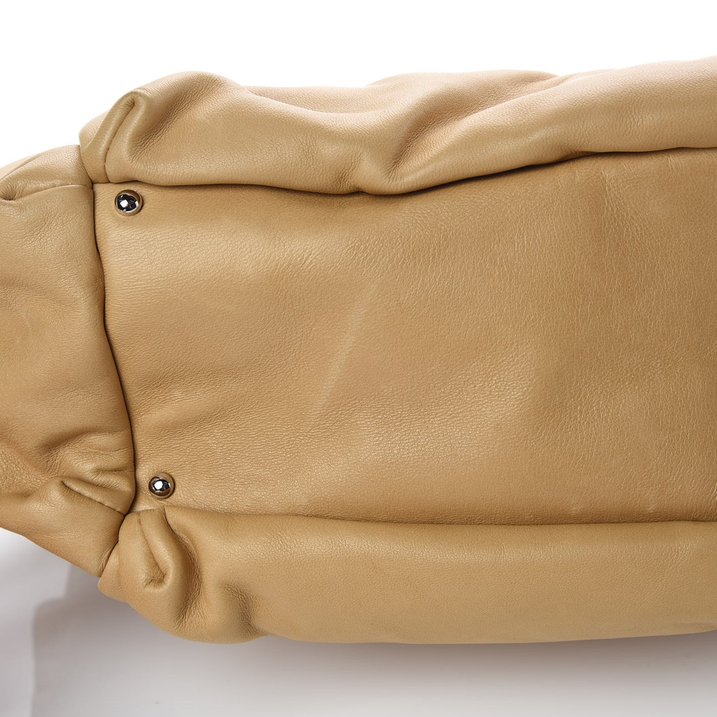 Lambskin Lax Accordion Hobo Beige