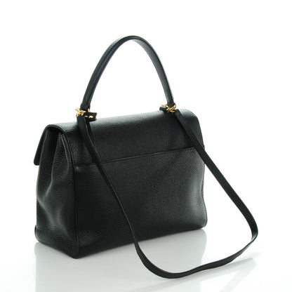 Saint Laurent Grained Calfskin Medium Moujik Top Handle Bag Black 3 of 7