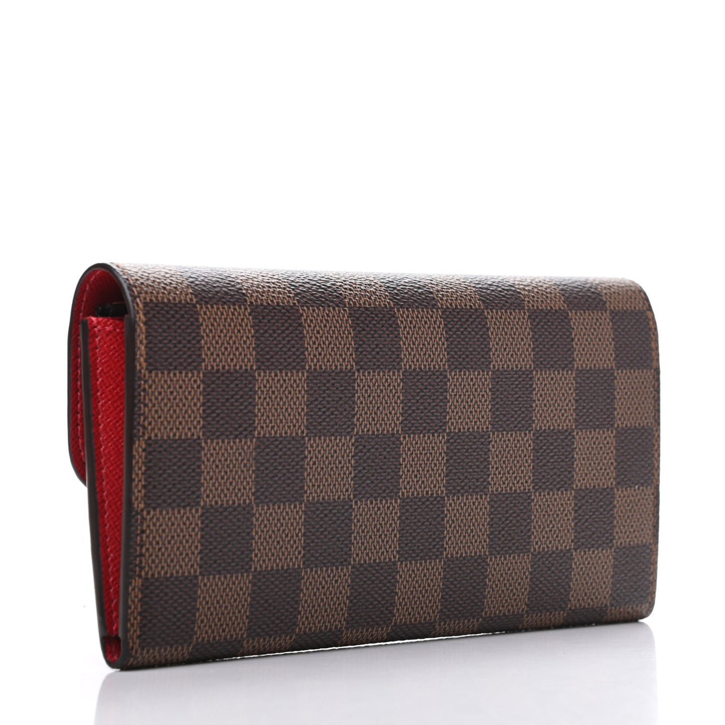 Damier Ebene Emilie Wallet Red