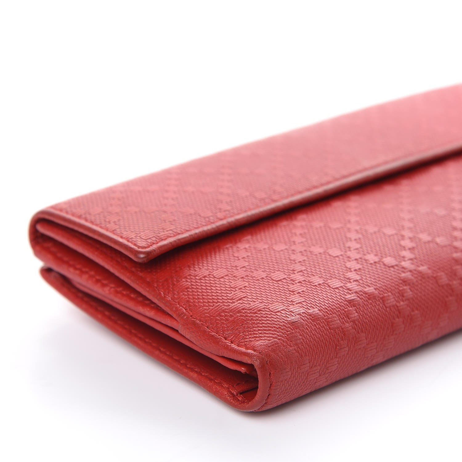 Gucci Calfskin Diamante Dice Continental Wallet Tabasco 8 of 17