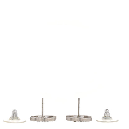 Chanel Crystal CC Earrings Silver 3 of 6
