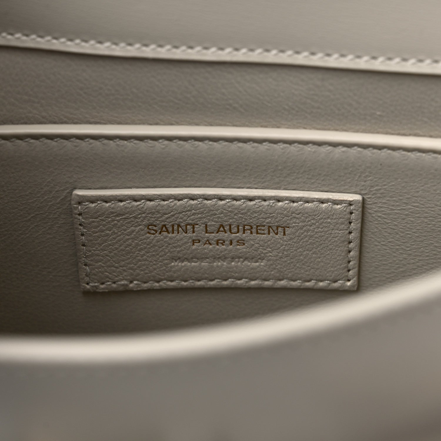 Saint Laurent Smooth Calfskin Mini Manhattan Shoulder Bag Blanc Vintage 6 of 9