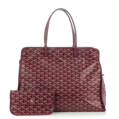 Goyard Goyardine Sac Hardy Pet Carrier PM Burgundy 5 of 9