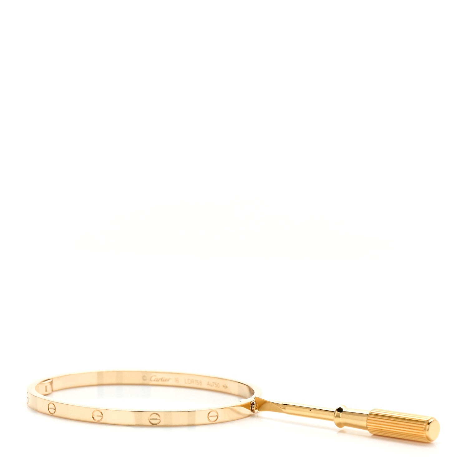 Cartier 18K Yellow Gold Small LOVE Bracelet 16 4 of 5