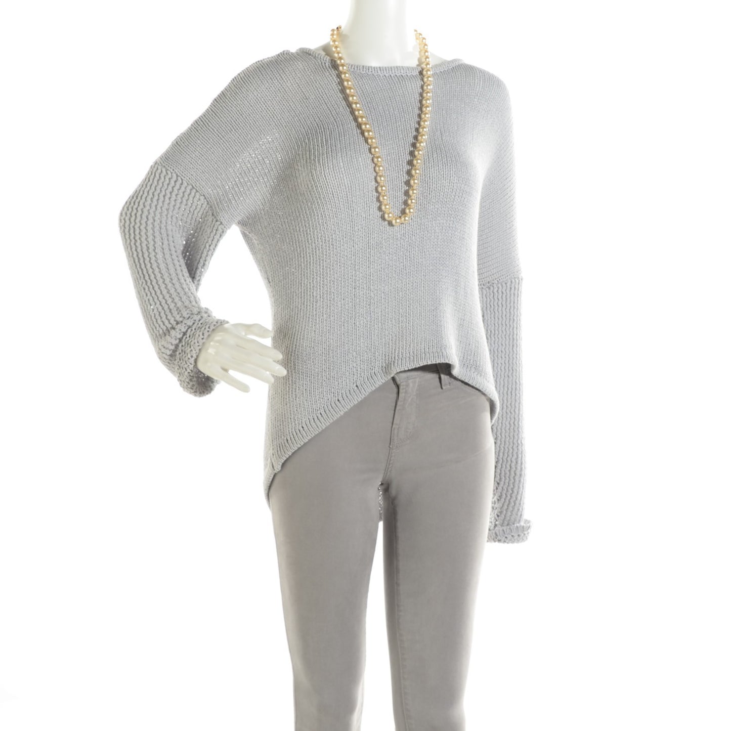 Pearl CC Long Necklace Gold
