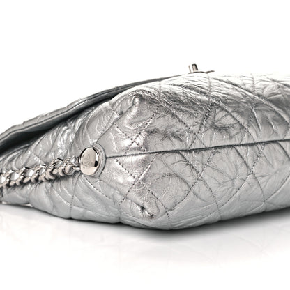 Chanel Crackled Aged Calfskin Big Bang Flap Silver 8 of 11