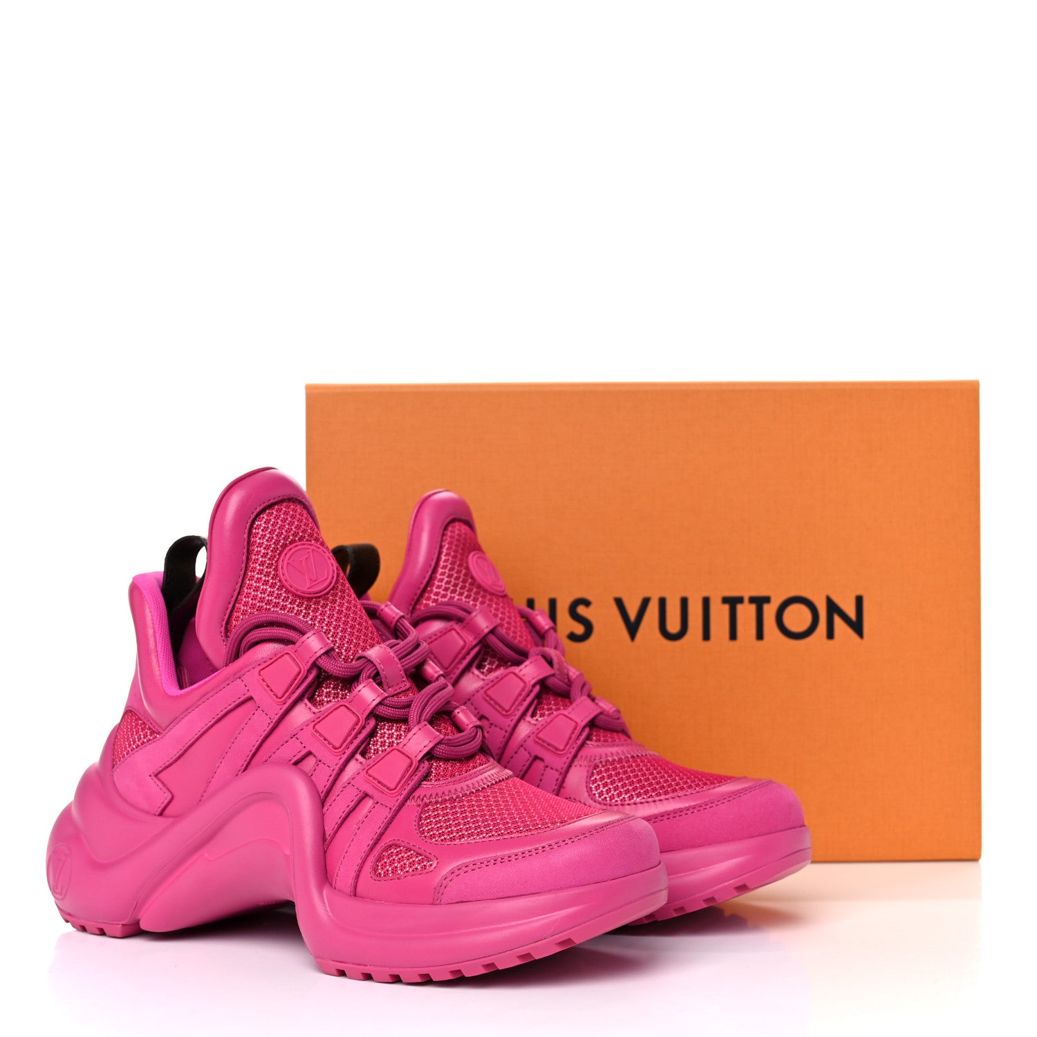 Louis Vuitton Calfskin Technical Nylon LV Archlight Sneakers 36 Rose Pop 13 of 13